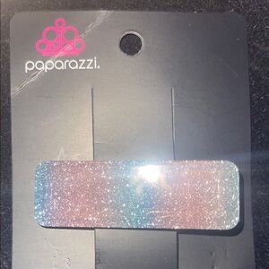 NWT Glitter Hair Clip - Pink & Blue